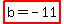highlight%28b=-11%29