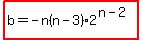 highlight%28b=-n%28n-3%29%2A2%5E%28n-2%29%29