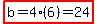 highlight%28b=4%286%29=24%29