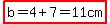 highlight%28b=4%2B7=11cm%29