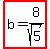 highlight%28b=8%2Fsqrt%285%29%29