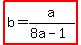 highlight%28b=a%2F%288a-1%29%29