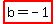 highlight%28b+=+-1%29