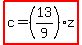 highlight%28c=%2813%2F9%29z%29