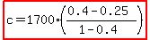 highlight%28c=1700%28%280.4-0.25%29%2F%281-0.4%29%29%29