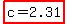 highlight%28c=2.31%29