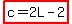 highlight%28c=2L-2%29