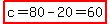 highlight%28c=80-20=60%29