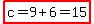 highlight%28c=9%2B6=15%29