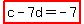 highlight%28c-7d=-7%29