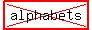 highlight%28cross%28alphabets%29%29