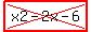 highlight%28cross%28x2-2x-6%29%29