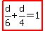 highlight%28d%2F6%2Bd%2F4=1%29