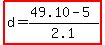 highlight%28d=%2849.10-5%29%2F2.1%29