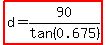 highlight%28d=90%2Ftan%280.675%29%29