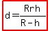 highlight%28d=Rrh%2F%28R-h%29%29