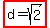 highlight%28d=sqrt%282%29%29