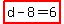 highlight%28d-8=6%29