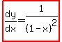 highlight%28dy%2Fdx=1%2F%281-x%29%5E2%29