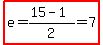 highlight%28e=%2815-1%29%2F2=7%29