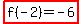 highlight%28f%28-2%29=-6%29