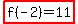 highlight%28f%28-2%29=11%29