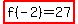 highlight%28f%28-2%29=27%29