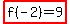 highlight%28f%28-2%29=9%29