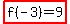 highlight%28f%28-3%29+=+9%29