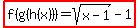 highlight%28f%28g%28h%28x%29%29%29=sqrt%28x-1%29-1%29