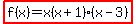 highlight%28f%28x%29=x%28x%2B1%29%28x-3%29%29