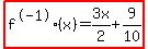 highlight%28f%5E-1%28x%29=3x%2F2%2B9%2F10%29