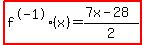 highlight%28f%5E-1%28x%29+=+%287x-28%29%2F2%29