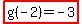 highlight%28g%28-2%29=-3%29