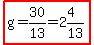 highlight%28g=30%2F13=2%264%2F13%29