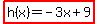 highlight%28h%28x%29=-3x%2B9%29