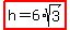 highlight%28h=6%2Asqrt%283%29%29