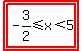 highlight%28highlight%28-3%2F2%3C=x%3C5%29%29
