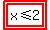 highlight%28highlight%28x%3C=2%29%29