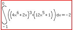 highlight%28int%28%28%284x%5E6%2B2x%29%5E3%2812x%5E5%2B1%29%29%2Cdx%2C-1%2C0%29=-2%29