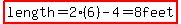 highlight%28length=2%286%29-4=8feet%29