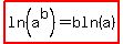 highlight%28ln%28a%5Eb%29=bln%28a%29%29