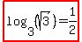 highlight%28log%283%2C%28sqrt%283%29%29%29=1%2F2%29