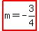 highlight%28m+=+-3%2F4%29