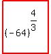 highlight%28matrix%282%2C1%2C+%22+%22%2C+%28-+64%29%5E%284%2F3%29%29%29