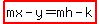 highlight%28mx-y=mh-k%29