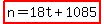 highlight%28n=18t%2B1085%29