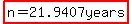 highlight%28n=21.9407years%29