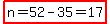 highlight%28n=52-35=17%29