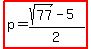 highlight%28p=%28sqrt%2877%29-5%29%2F2%29